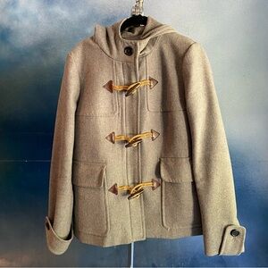J. Crew grey duffle coat (size 12)
